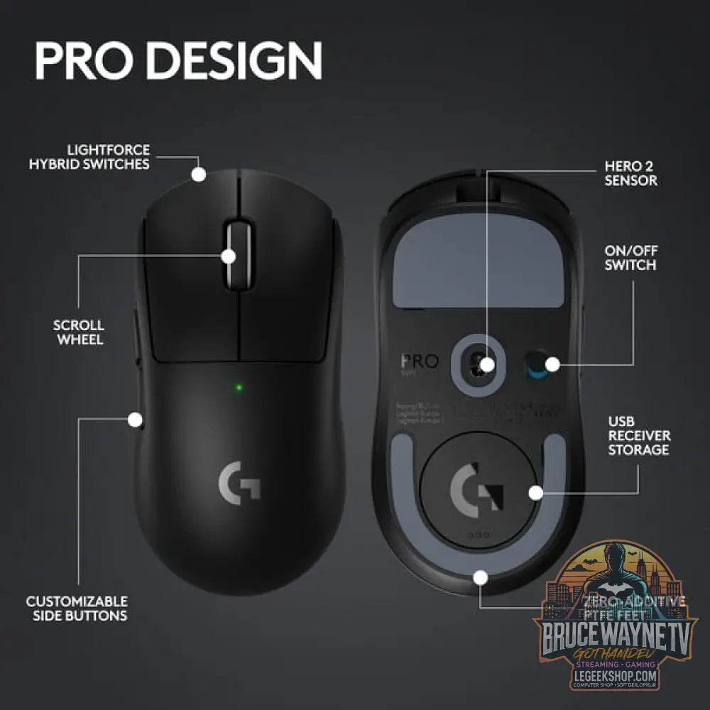 Logitech PRO X SUPERLIGHT 2, souris gaming - vue 7
