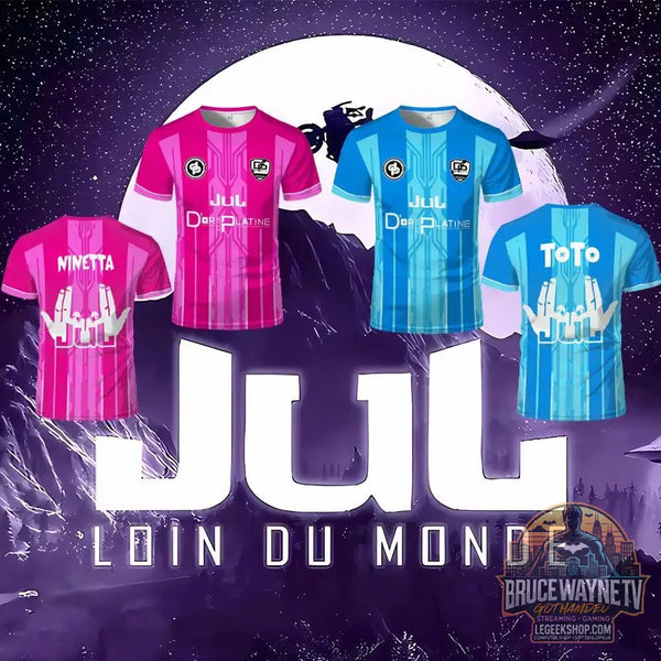 Maillot Jul & Toto Ninetta – T-Shirt Juldtp Rappeur Français Respirant - T-Shirt