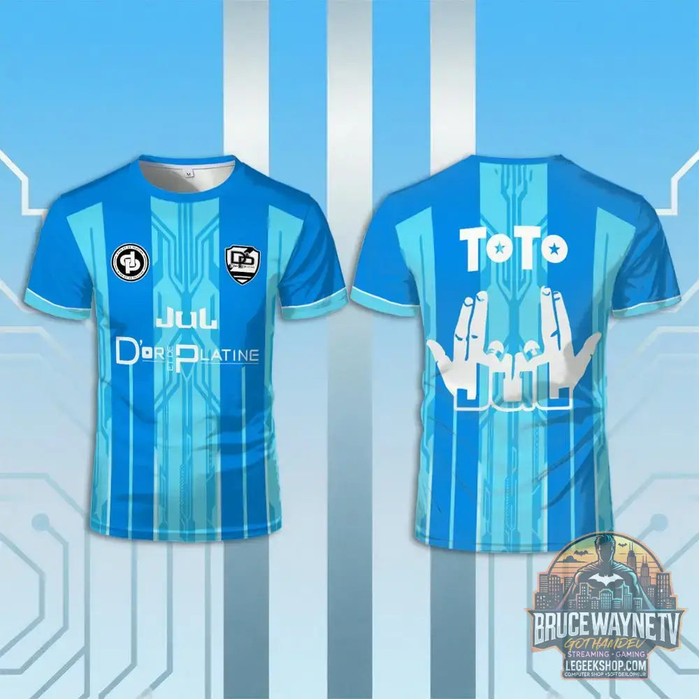Maillot Jul & Toto Ninetta – T-Shirt Juldtp Rappeur Français Respirant - T-Shirt