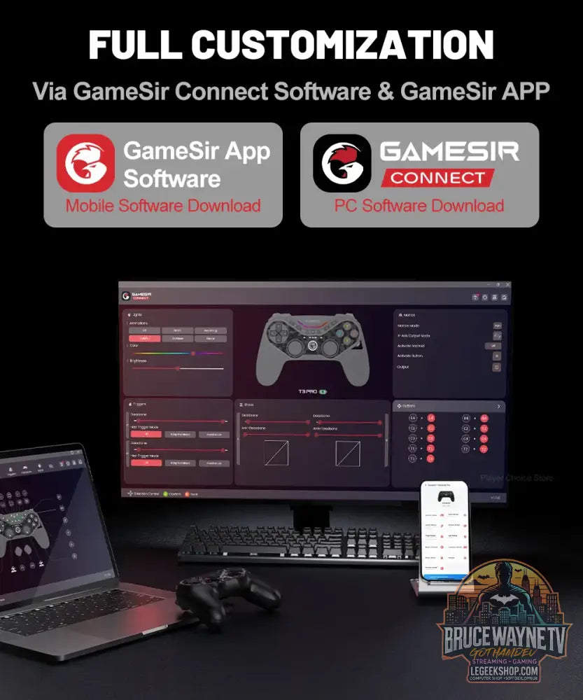 Manette de jeu GameSir Tarantula Pro pour PC Nintendo Switch 2 Android iOS avec joysticks TMR Hall NFC et gyroscope 6