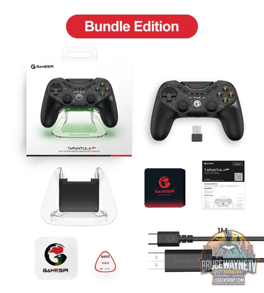 Manette de jeu GameSir Tarantula Pro pour PC Nintendo Switch 2 Android iOS avec joysticks TMR Hall NFC et gyroscope 6
