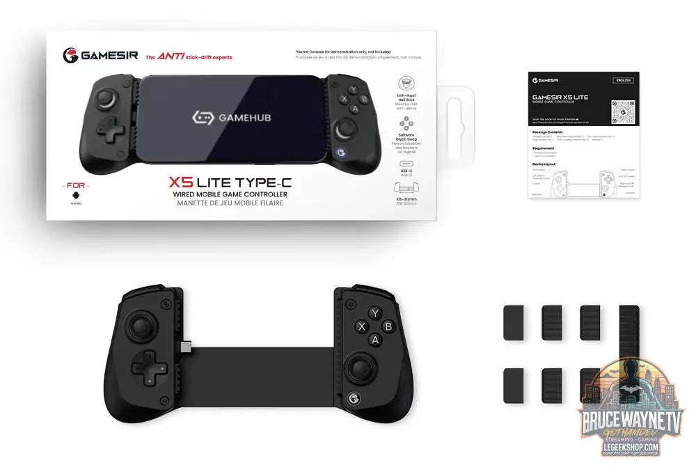 Manette de jeu mobile GameSir X5 Lite pour iPhone 16 15 Series iPad Mini tablette Android Y700 contrôle iOS