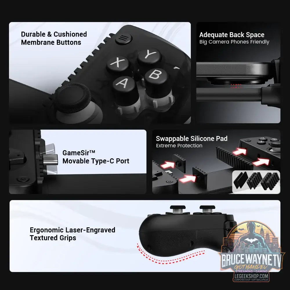 Manette de jeu mobile GameSir X5 Lite pour iPhone 16 15 Series iPad Mini tablette Android Y700 contrôle iOS