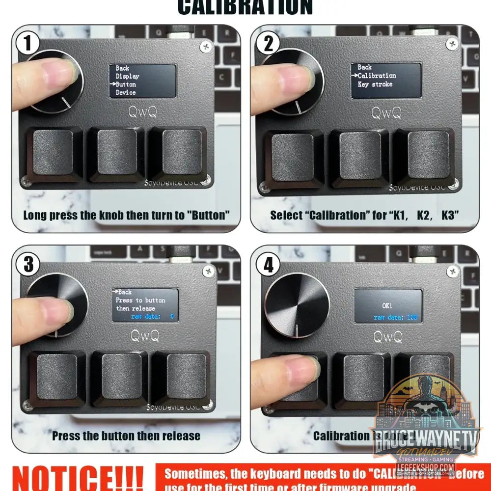 Mini Clavier Mécanique BTXETUEL SayoDevice OSU O3C – Switchs Magnétiques Roses | Écran IPS & Ultra-Vitesse - Clavier