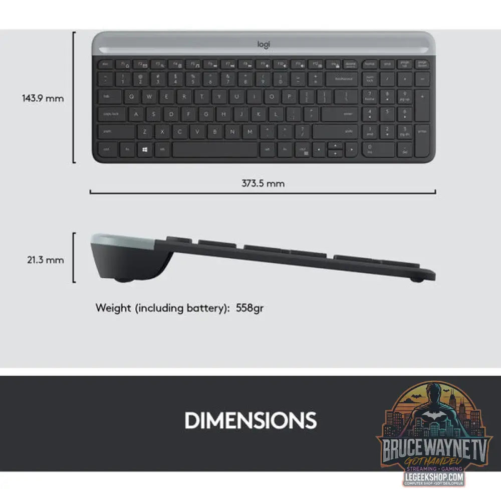 MK470 Slim Combo - Logitech - vue 8