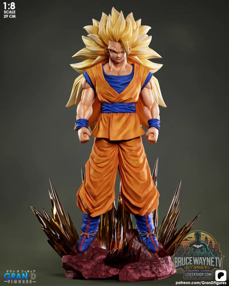 Modèle 3D Goku SSJ3 Fichier STL Impression 3D Dragon Ball - Modèle 3D STL
