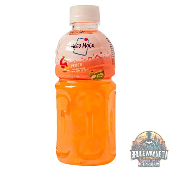 Mogu Mogu Peach Flavored Drink boisson au jus de pêche avec nata de coco de 320ml (paquet de 24) - Snacks & boissons