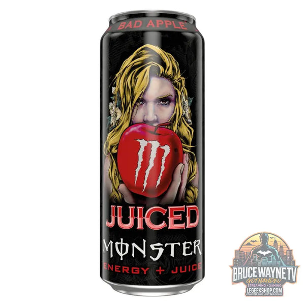 Monster Juiced Bad Apple boisson énergisante au goût de pomme de 500ml (Pack de 12) - Snacks & boissons importés