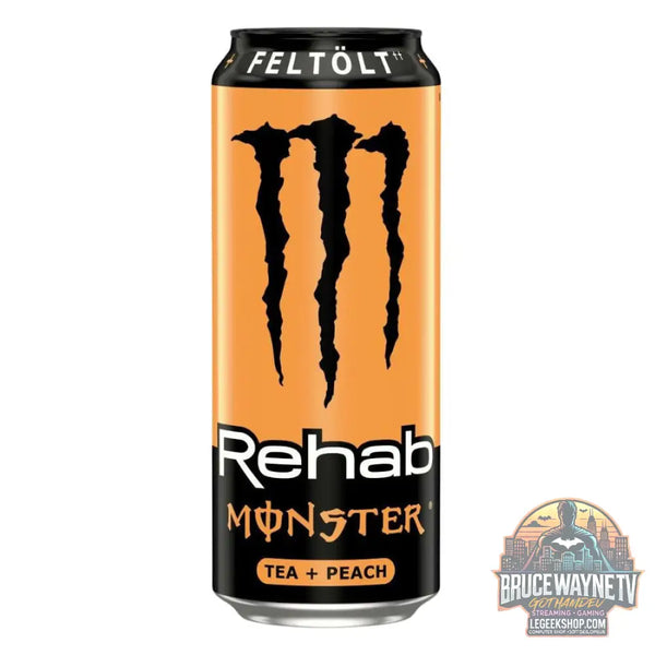 Monster Rehab Tea & Peach boisson énergétique saveur pêche de 500ml (Pack de 12) - Snacks & boissons importés