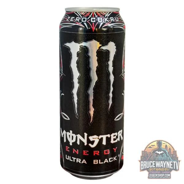 Monster Ultra Black Zero boisson énergisante aux fruits de 500 ml (Pack de 12) - Snacks & boissons importés