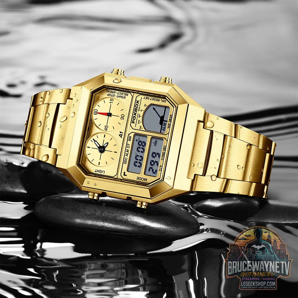 Montre Sport Multifonction Double Affichage Étanche Chronomètre - Montre Sport