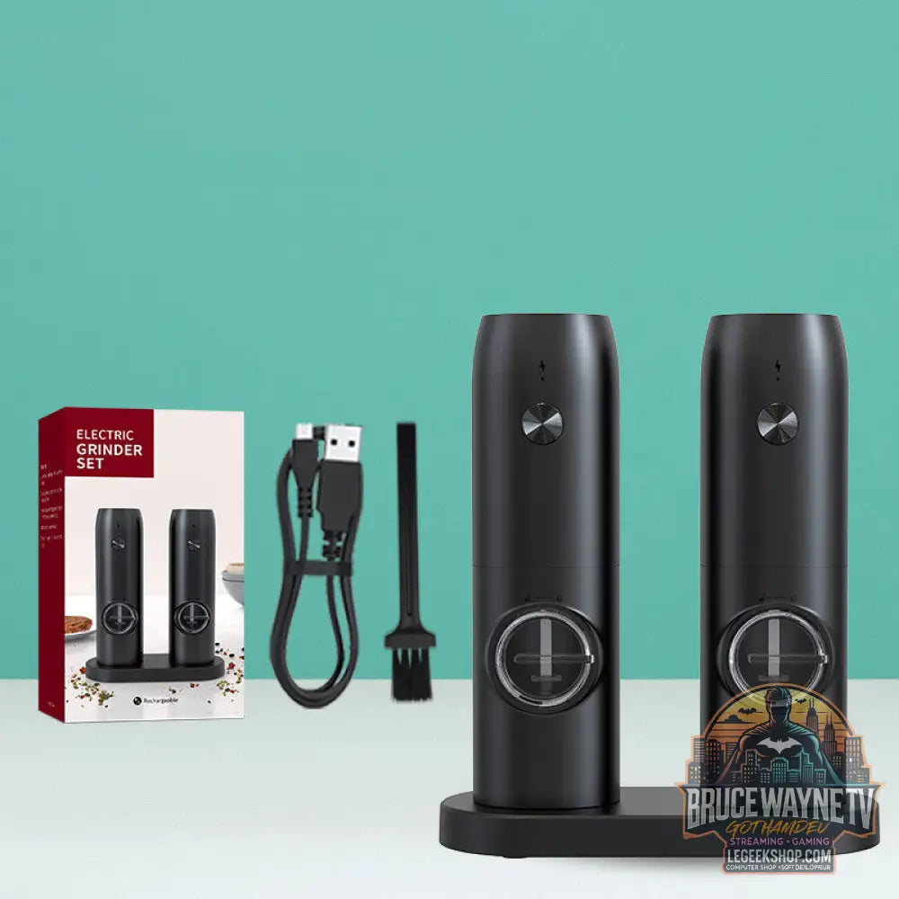 Moulin à Sel et Poivre Électrique Inox Rechargeable - KYMQ15C - Moulin Électrique