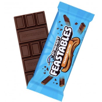 Mr Beast Feastables Peanut Butter 60 Gr x 10