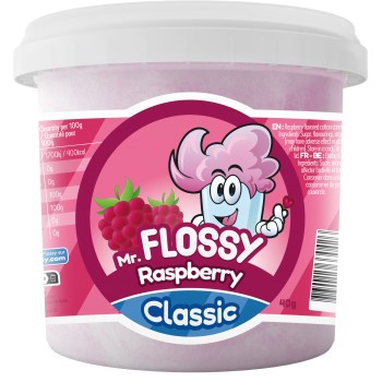 Mr Flossy Barbe à papa Classic Raspberry 40 Gr x 12