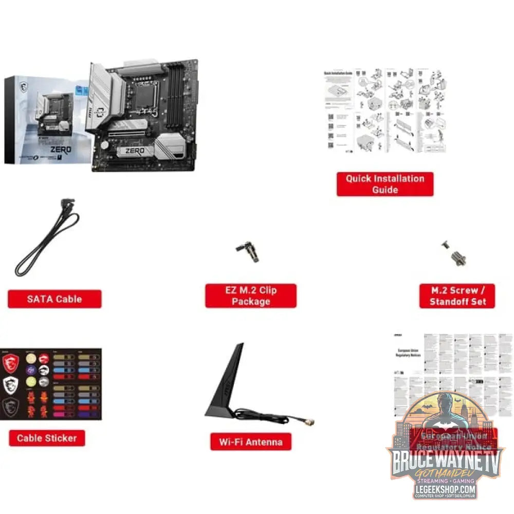 MSI B760M PROJECT ZERO, carte mère - MSI - vue 12