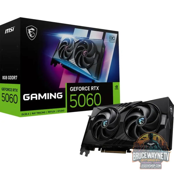 MSI GeForce RTX 5060 GAMING OC 8G, carte graphique DLSS 4, 3x DisplayPort, 1x HDMI 2.1 - MSI