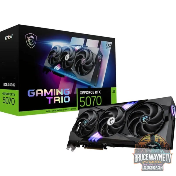 MSI GeForce RTX 5070 12G GAMING TRIO OC, carte graphique DLSS 4, 3x DisplayPort, 1x HDMI 2.1 - MSI
