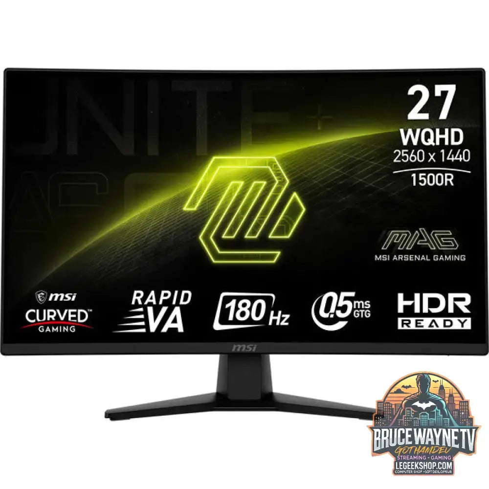 MSI MAG 274CQFDE 27" QHD/WQHD VA 180 Hz - MSI - vue 3