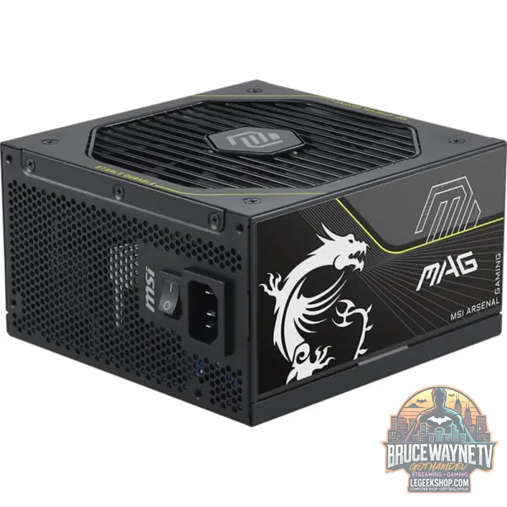 MSI MAG A1200PLS PCIE5 1200W, alimentation PC - MSI - vue 3