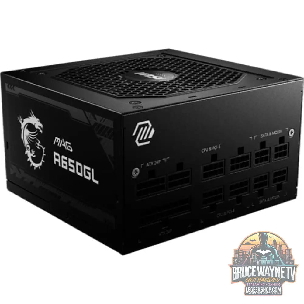 MSI MAG A650GL, alimentation PC - MSI - vue 3