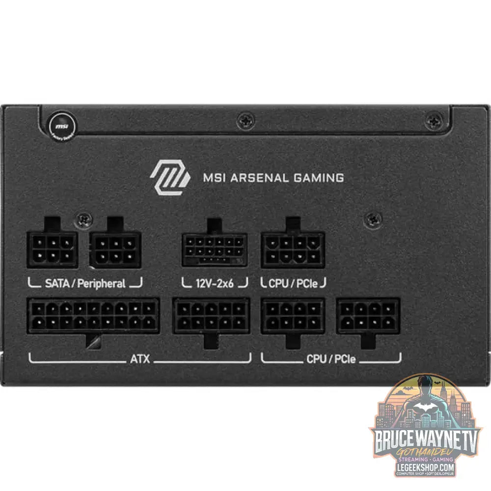 MSI MAG A650GLS PCIE5, alimentation PC - MSI - vue 2