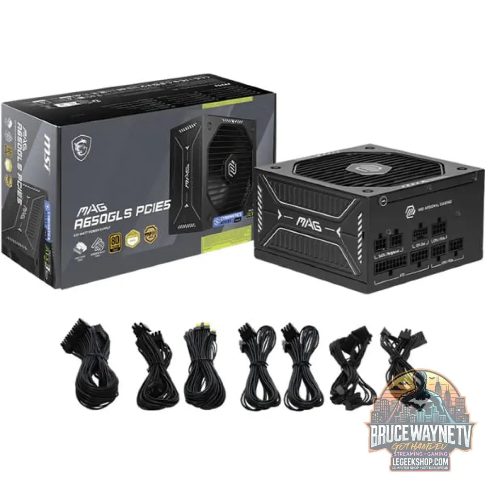MSI MAG A650GLS PCIE5, alimentation PC - MSI - vue 5