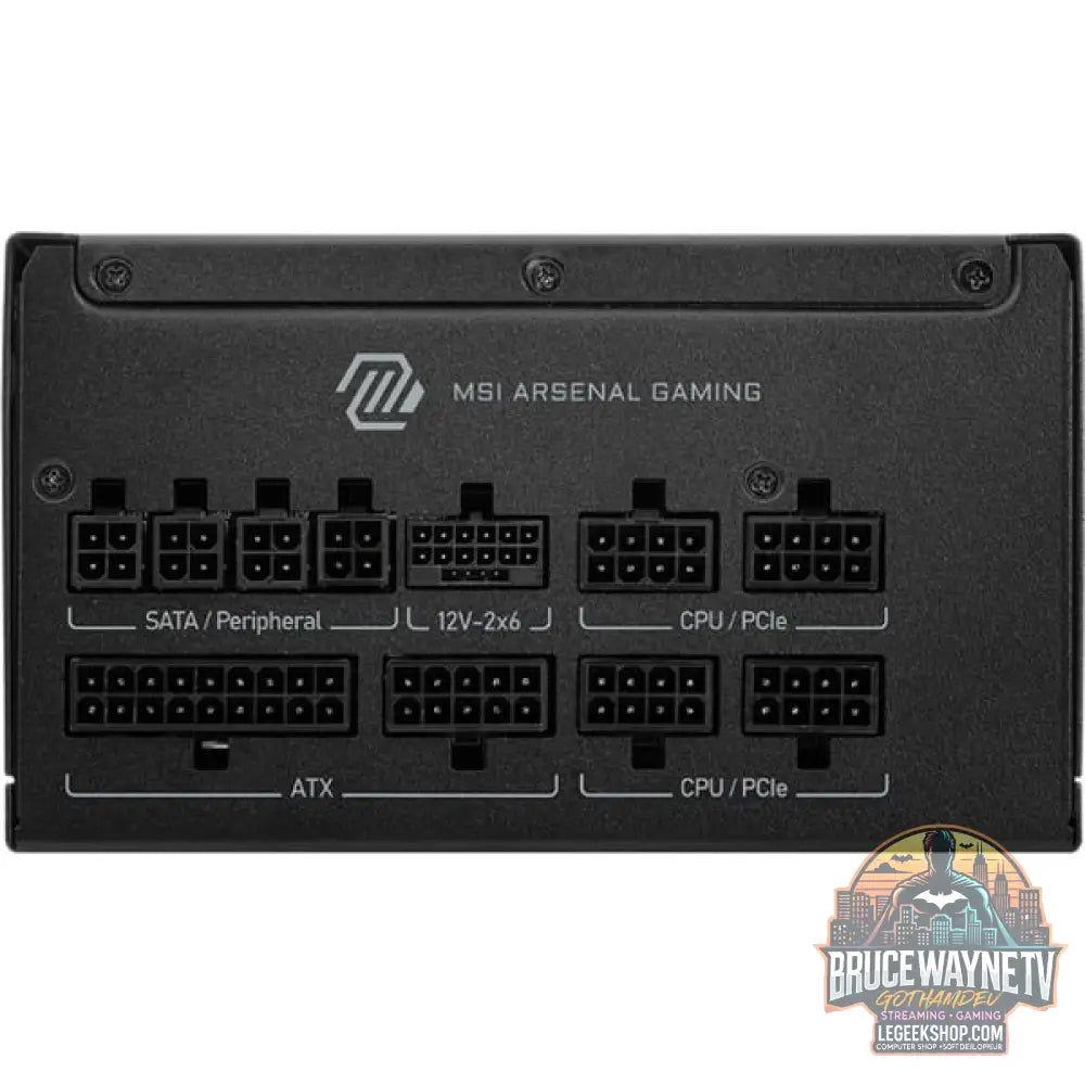 MSI MAG A850GLS PCIE5, alimentation PC - MSI - vue 3