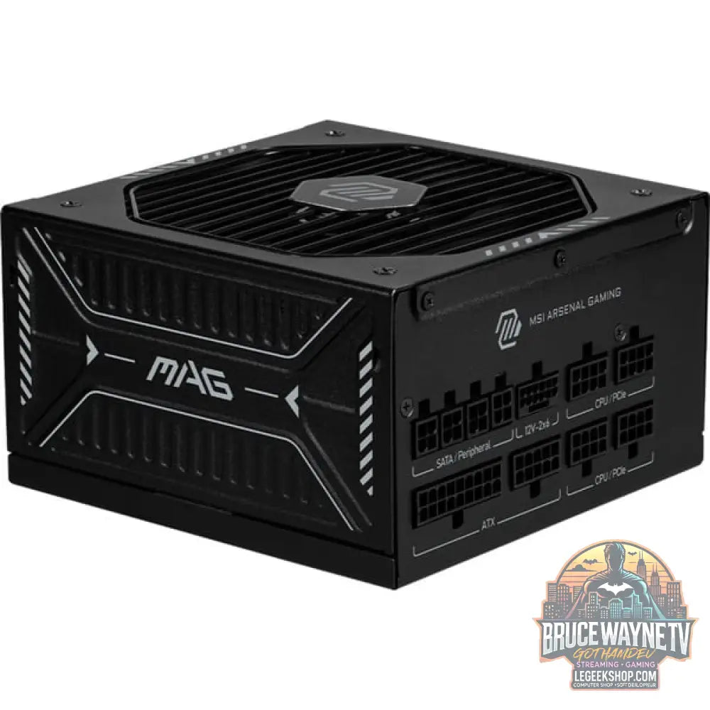 MSI MAG A850GLS PCIE5, alimentation PC - MSI - vue 2