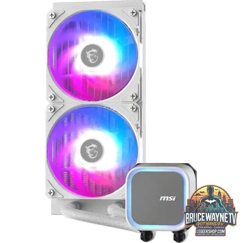 MSI MAG CORELIQUID A13 240, Wasserkühlung weiß - MSI - vue 2