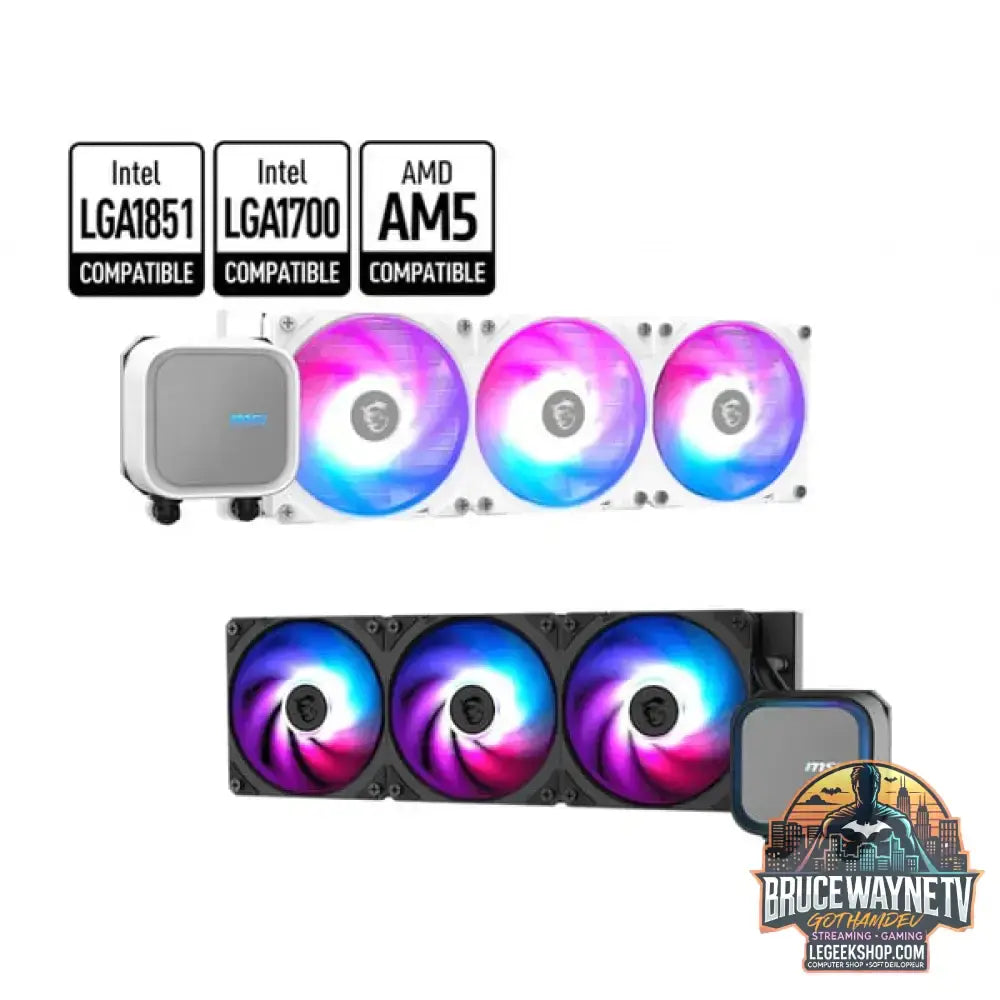 MSI MAG CORELIQUID A13 360, Wasserkühlung weiß - MSI - vue 3