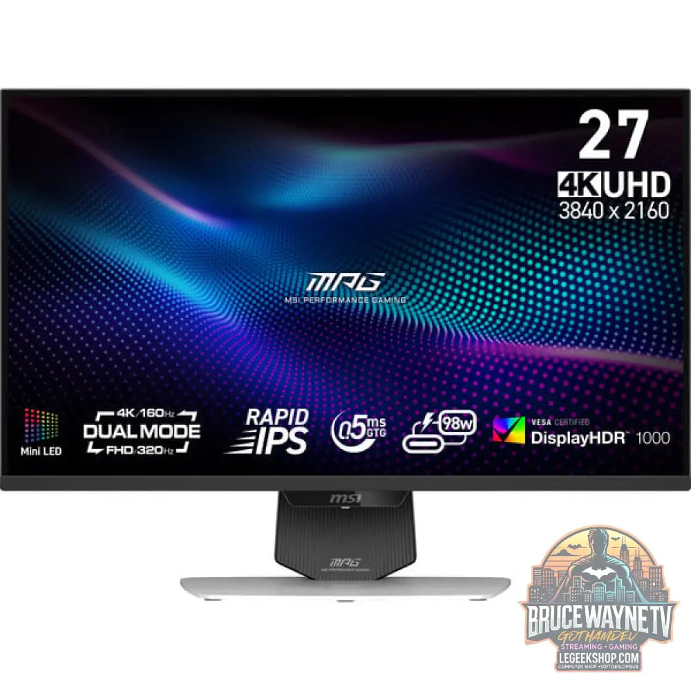 MSI MPG 274URDFWDE E16M QLED, Gaming-Monitor - vue 5