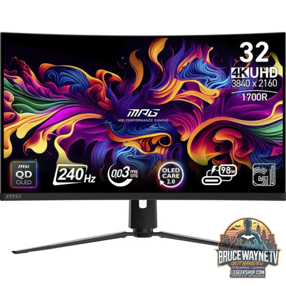 MSI MPG 321CURXDE QD-OLED 31,5" 3840 × 2160 px QD-OLED 240 Hz - MSI - vue 4