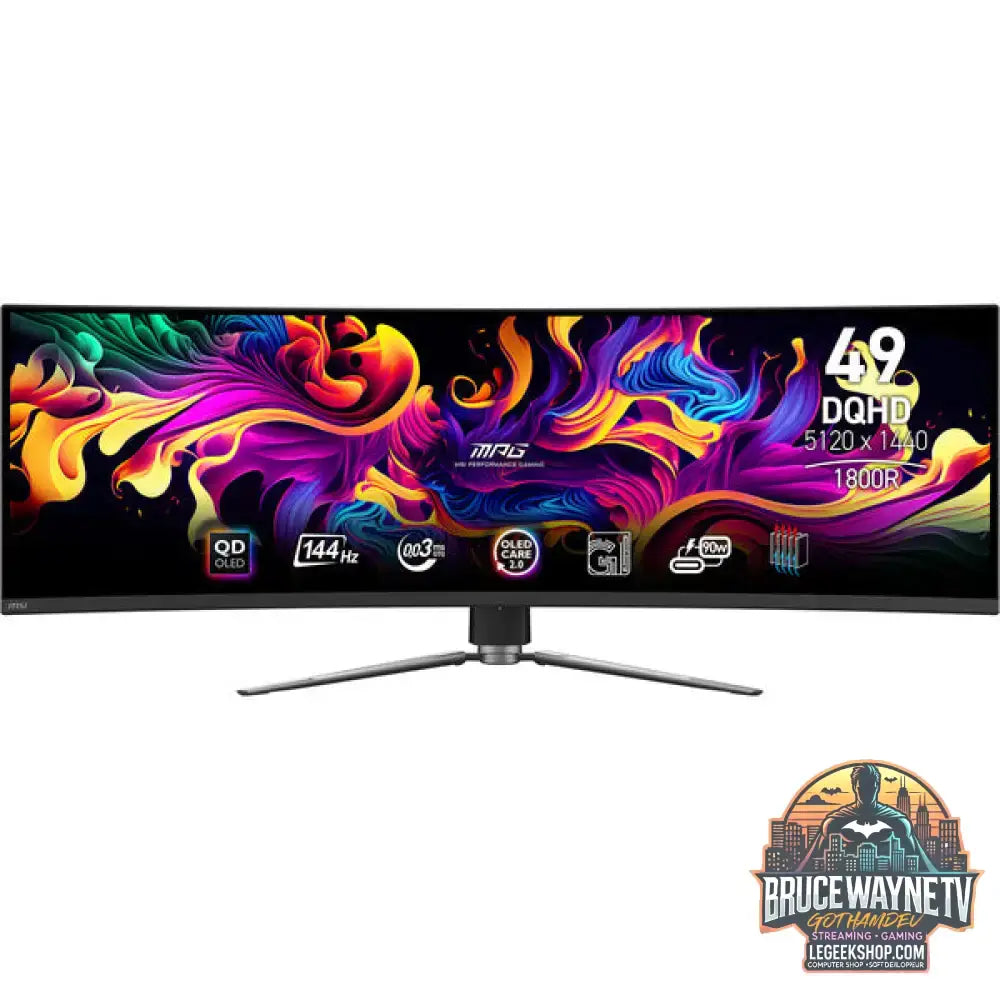 MSI MPG 491CQPDE QD-OLED 49" 5120 × 1440 px QD-OLED 144 Hz - MSI - vue 5