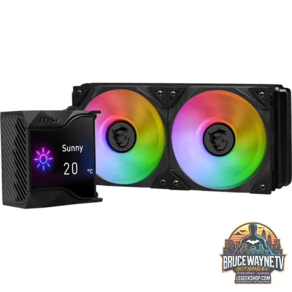 MSI MPG CoreLiquid D240, Wasserkühlung schwarz - MSI - vue 3
