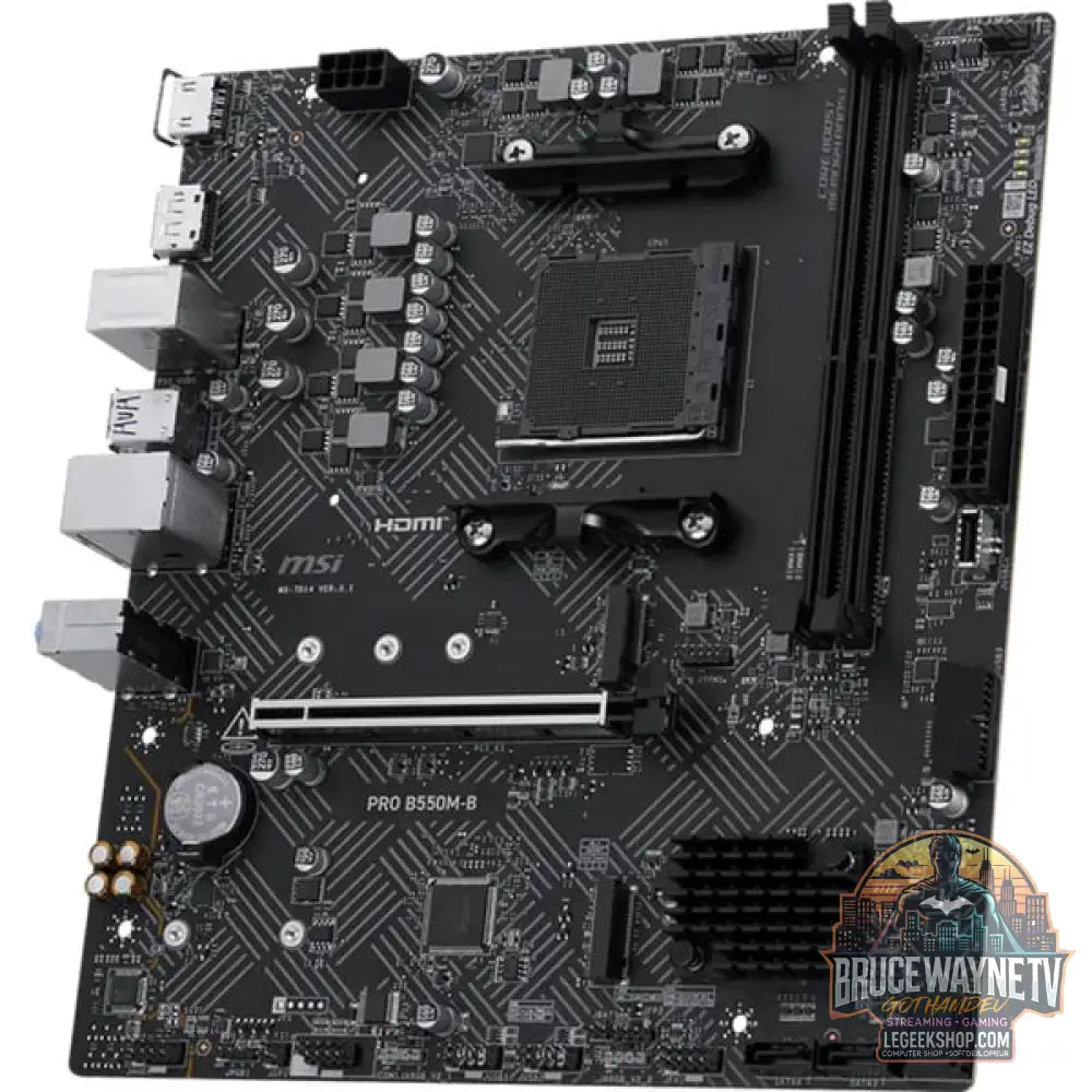 MSI PRO B550M-B, carte mère - MSI - vue 4