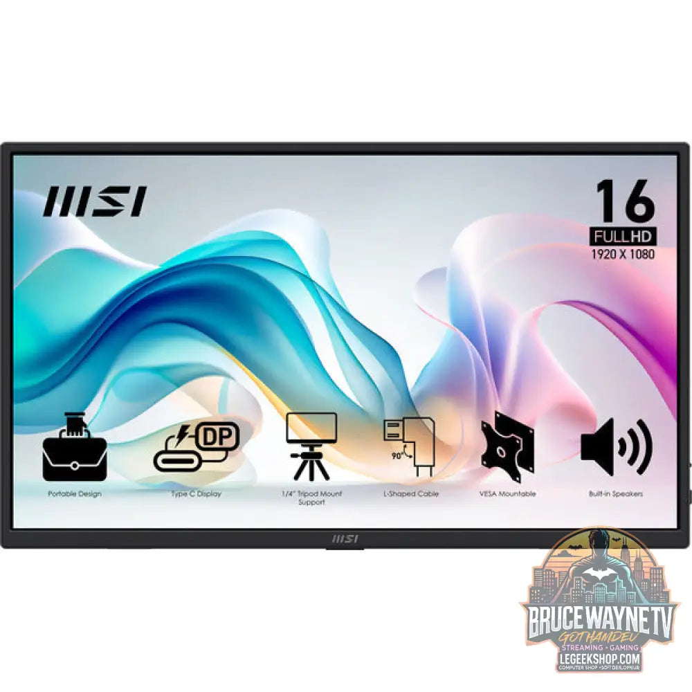 MSI PRO MP165DE E6 15,6" Full HD IPS 60 Hz - MSI - vue 4