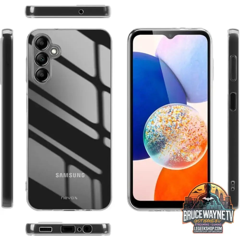 Nevox StyleShell Flex, Handyhülle transparent, Samsung Galaxy A15 5G / A15 4G - Feature: Aussparung für Kamera - vue 3