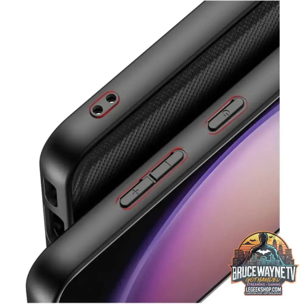 Nevox StyleShell NYLO, Handyhülle schwarz, Samsung Galaxy S25 Plus - Feature: Aussparung für Kamera - vue 2