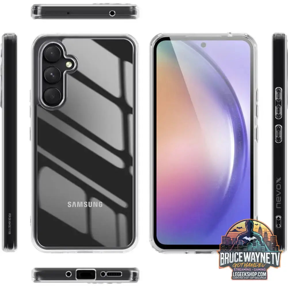 Nevox StyleShell SHOCKFlex, Handyhülle transparent, Samsung Galaxy A56 5G - Feature: Aussparung für Kamera - vue 3