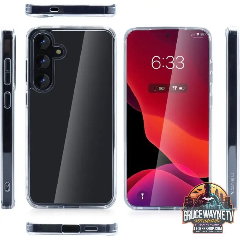 Nevox StyleShell SHOCKFlex, Handyhülle transparent, Samsung Galaxy S25 Plus - Feature: Aussparung für Kamera - vue 2