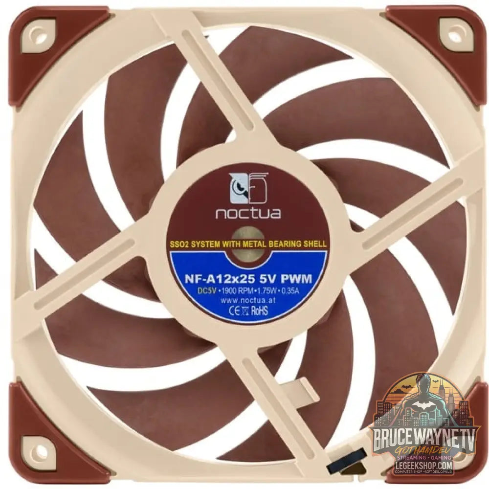 Noctua NF-A12x25 5V PWM, Gehäuselüfter - Noctua - vue 2