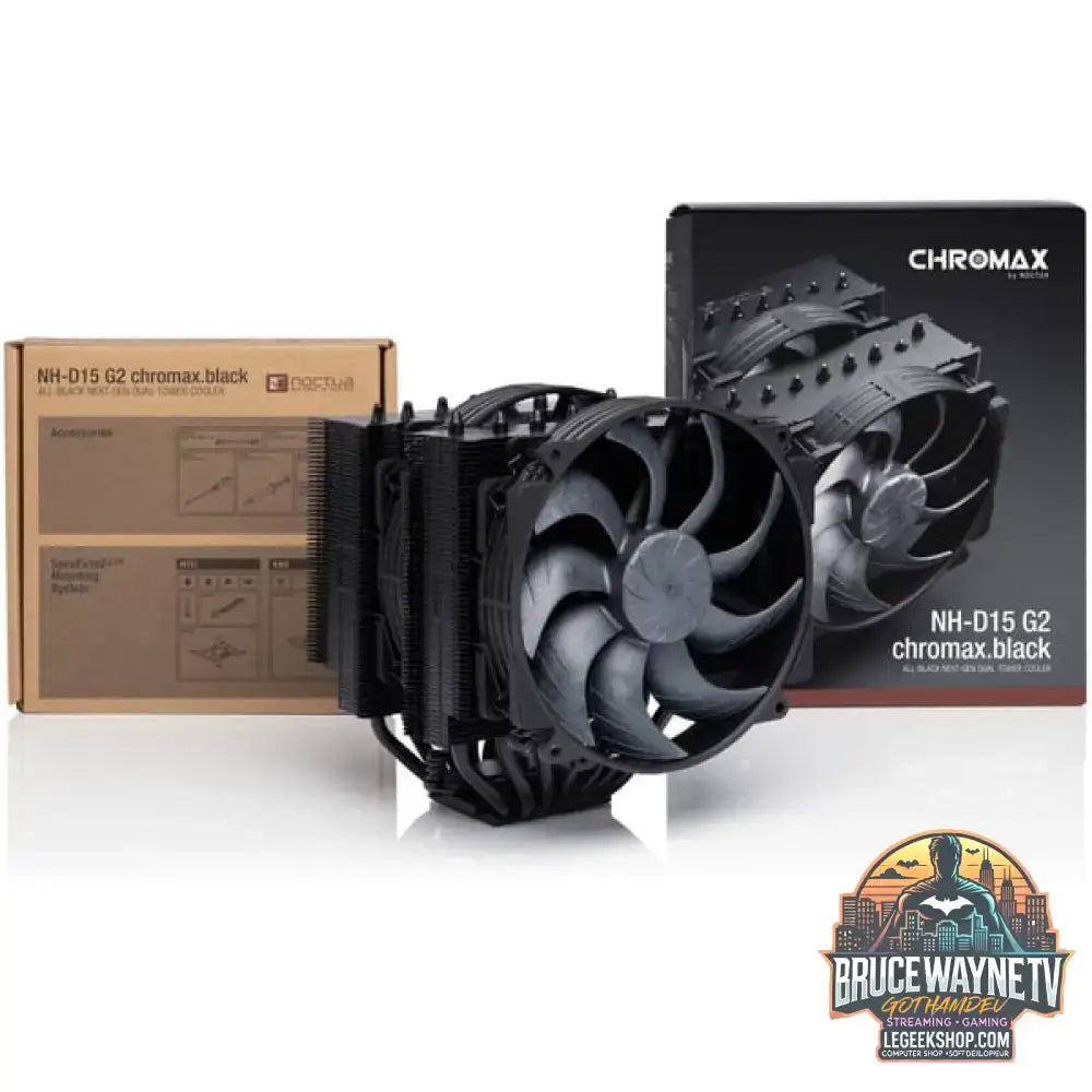 Noctua NH-D15 G2 chromax.black, CPU-Kühler schwarz, 140 mm - Noctua - vue 8