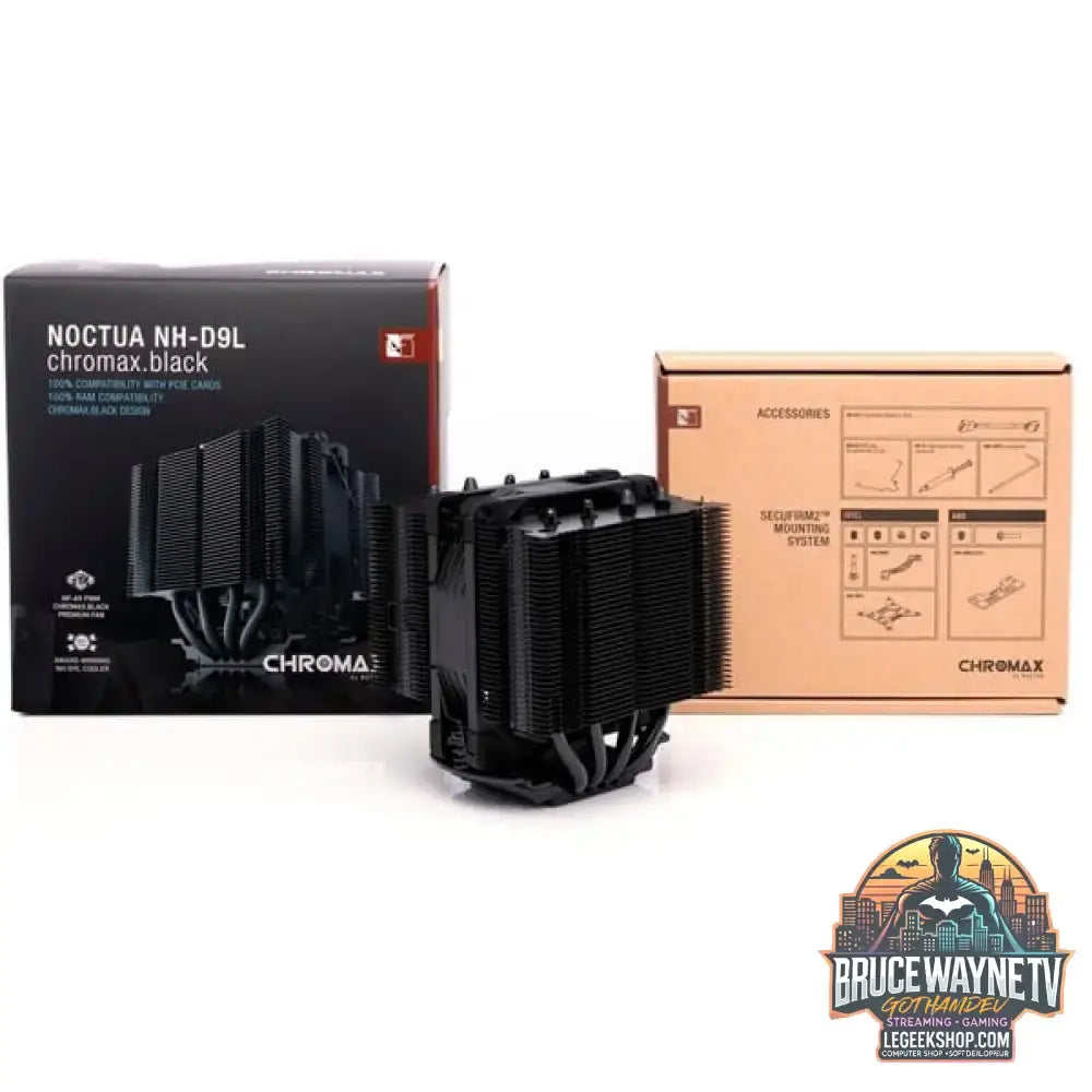 Noctua NH-D9L chromax.black, CPU-Kühler schwarz, 92 mm - Noctua - vue 6