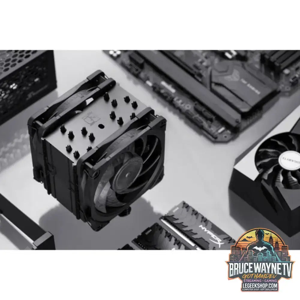 Noctua NH-U12A chromax.black, CPU-Kühler schwarz, 120 mm - Noctua - vue 5