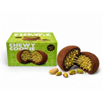 NOLOVE Bliss Chewy Cookie Korean Style Pistachio & Cocoa Mochi 50 Gr x 12