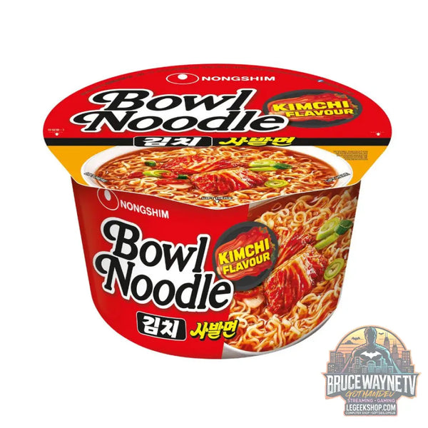 Nongshim Bowl Noodle Kimchi nouilles au goût de kimchi de 100 g (Paquet de 12) - Snacks & boissons importés
