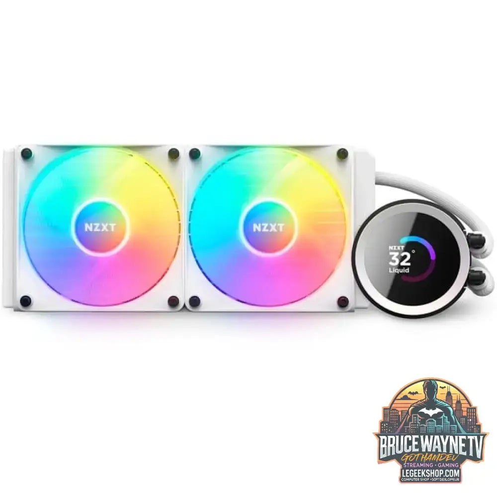 NZXT Kraken 240 RGB 240mm, Wasserkühlung weiß - NZXT - vue 4