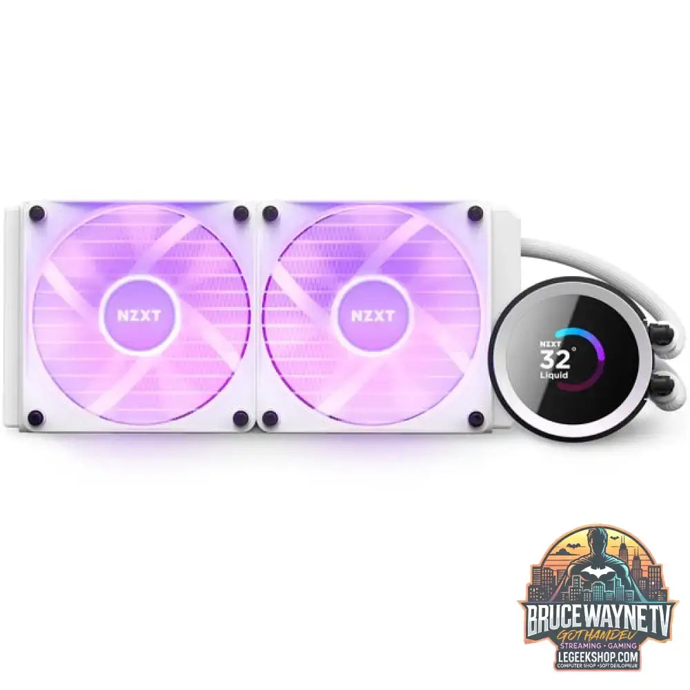 NZXT Kraken 240 RGB 240mm, Wasserkühlung weiß - NZXT - vue 5