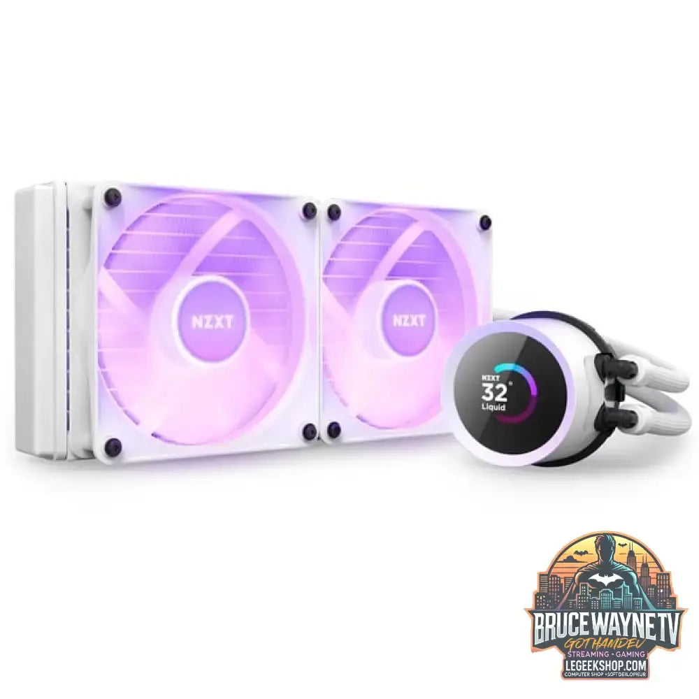 NZXT Kraken 240 RGB 240mm, Wasserkühlung weiß - NZXT - vue 2