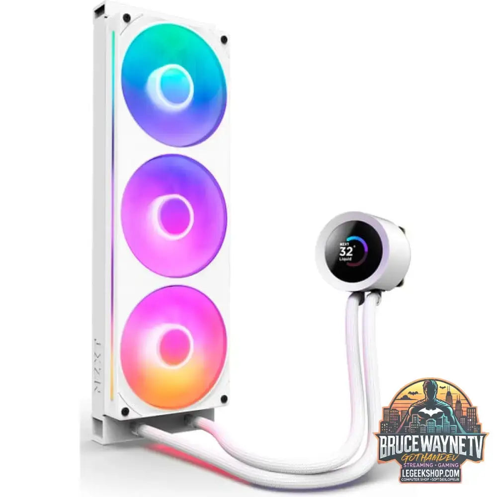 NZXT Kraken Plus RGB 360, Wasserkühlung weiß - NZXT - vue 2